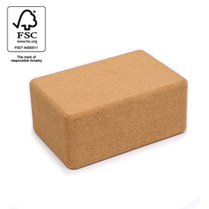 FSC Wholesale Custom Cork Yoga Block Prop Set